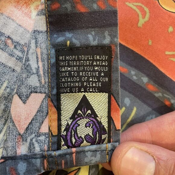 Vintage‎ Mens Hawaiian Shirts (LOT OF 2) The Territory Ahead Size Large Colorful - Picture 5 of 16